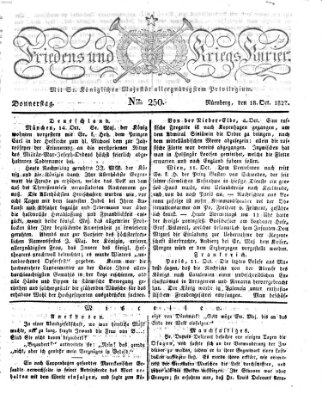 Der Friedens- u. Kriegs-Kurier (Nürnberger Friedens- und Kriegs-Kurier) Donnerstag 18. Oktober 1827