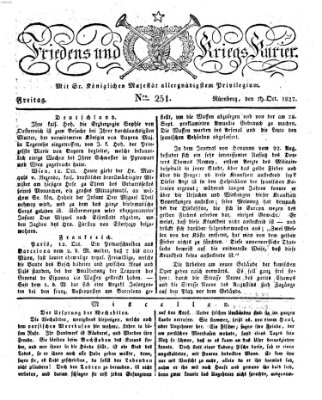 Der Friedens- u. Kriegs-Kurier (Nürnberger Friedens- und Kriegs-Kurier) Freitag 19. Oktober 1827