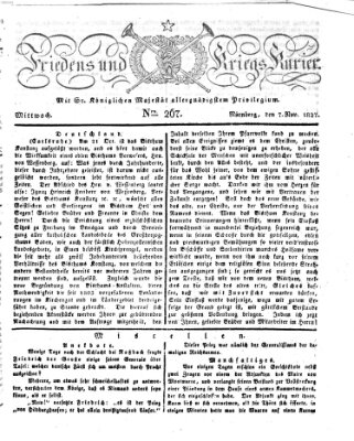 Der Friedens- u. Kriegs-Kurier (Nürnberger Friedens- und Kriegs-Kurier) Mittwoch 7. November 1827