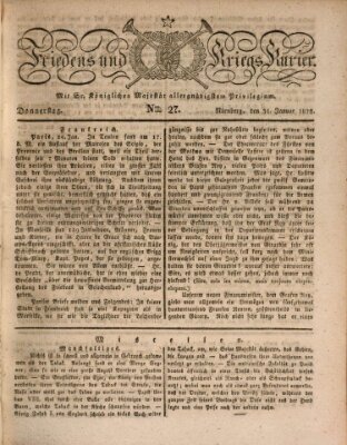 Der Friedens- u. Kriegs-Kurier (Nürnberger Friedens- und Kriegs-Kurier) Donnerstag 31. Januar 1828