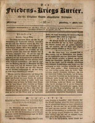 Der Friedens- u. Kriegs-Kurier (Nürnberger Friedens- und Kriegs-Kurier) Montag 17. März 1828