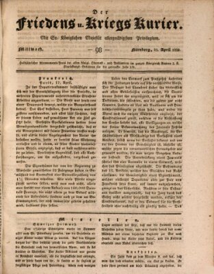 Der Friedens- u. Kriegs-Kurier (Nürnberger Friedens- und Kriegs-Kurier) Mittwoch 23. April 1828