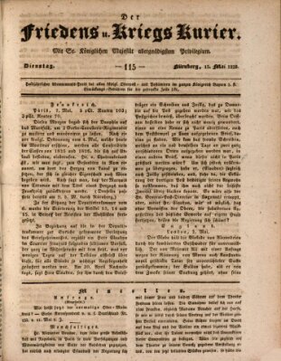 Der Friedens- u. Kriegs-Kurier (Nürnberger Friedens- und Kriegs-Kurier) Dienstag 13. Mai 1828