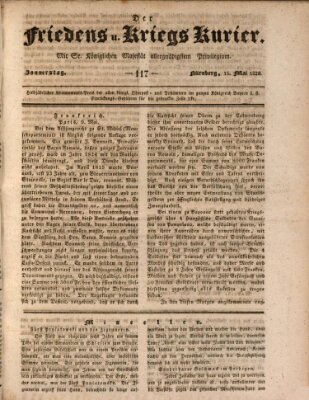 Der Friedens- u. Kriegs-Kurier (Nürnberger Friedens- und Kriegs-Kurier) Donnerstag 15. Mai 1828