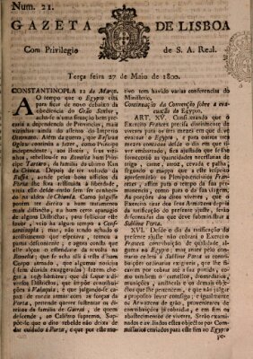 Gazeta de Lisboa Dienstag 27. Mai 1800