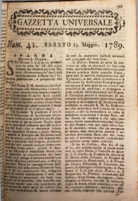 Gazzetta universale Samstag 23. Mai 1789