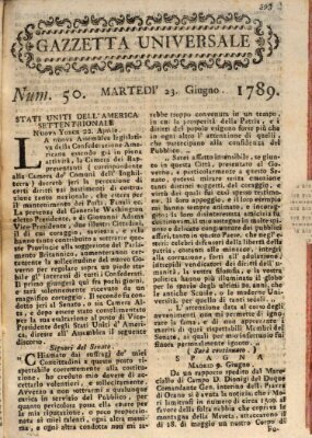 Gazzetta universale Dienstag 23. Juni 1789