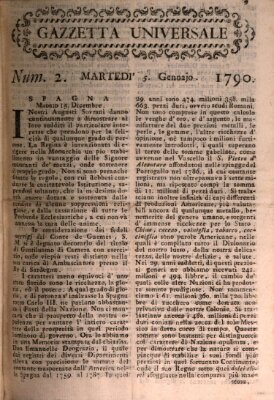 Gazzetta universale Dienstag 5. Januar 1790