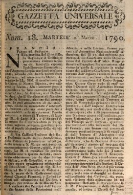 Gazzetta universale Dienstag 2. März 1790