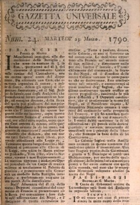 Gazzetta universale Dienstag 23. März 1790