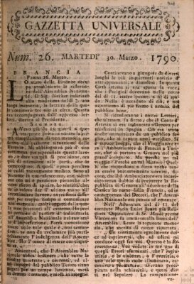 Gazzetta universale Dienstag 30. März 1790