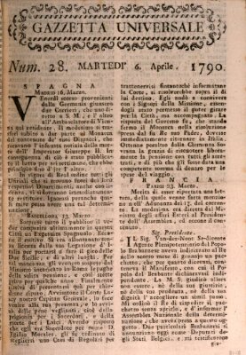 Gazzetta universale Dienstag 6. April 1790