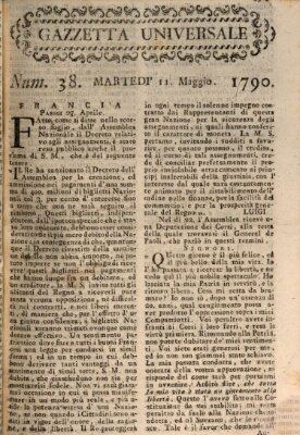 Gazzetta universale Dienstag 11. Mai 1790