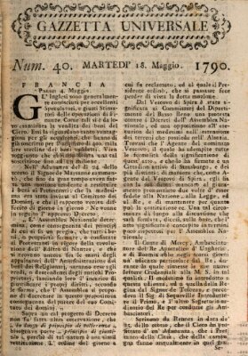 Gazzetta universale Dienstag 18. Mai 1790