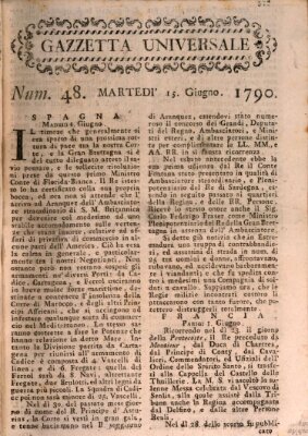 Gazzetta universale Dienstag 15. Juni 1790