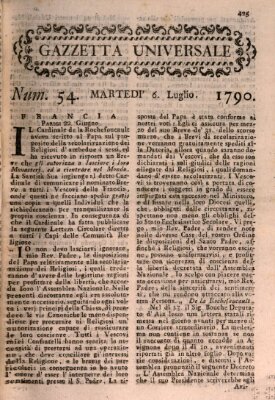 Gazzetta universale Dienstag 6. Juli 1790