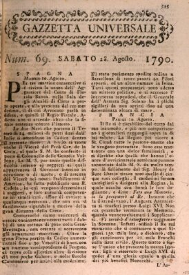 Gazzetta universale Samstag 28. August 1790