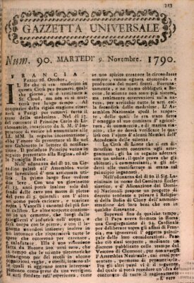 Gazzetta universale Dienstag 9. November 1790