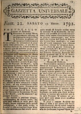 Gazzetta universale Samstag 17. März 1792