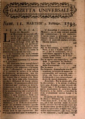 Gazzetta universale Dienstag 5. Februar 1793