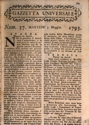 Gazzetta universale Dienstag 7. Mai 1793