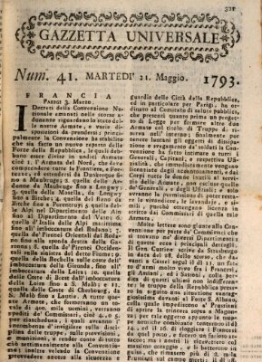 Gazzetta universale Dienstag 21. Mai 1793