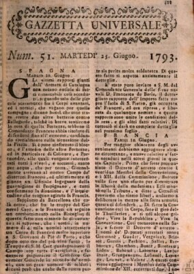 Gazzetta universale Dienstag 25. Juni 1793