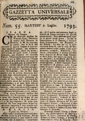 Gazzetta universale Dienstag 9. Juli 1793