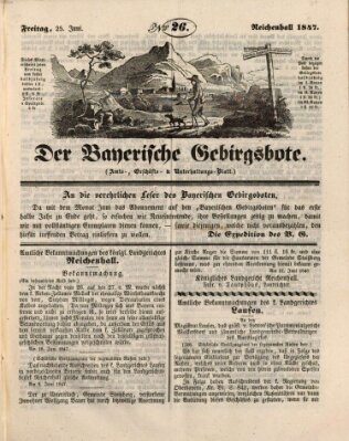 Der bayerische Gebirgsbote (Der Grenzbote) Freitag 25. Juni 1847