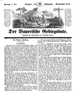 Der bayerische Gebirgsbote (Der Grenzbote) Freitag 11. Mai 1849