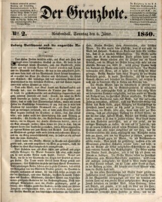 Der Grenzbote Sonntag 6. Januar 1850