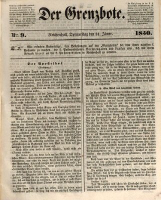 Der Grenzbote Donnerstag 31. Januar 1850