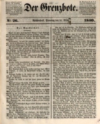 Der Grenzbote Sonntag 31. März 1850