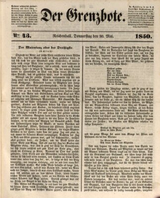 Der Grenzbote Donnerstag 30. Mai 1850