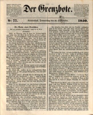 Der Grenzbote Donnerstag 26. September 1850