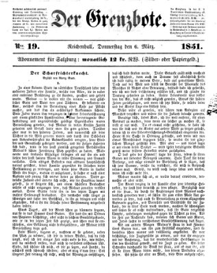 Der Grenzbote Donnerstag 6. März 1851