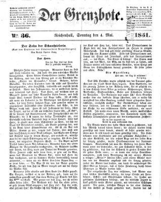 Der Grenzbote Sonntag 4. Mai 1851