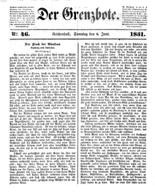 Der Grenzbote Sonntag 8. Juni 1851