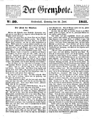 Der Grenzbote Sonntag 22. Juni 1851