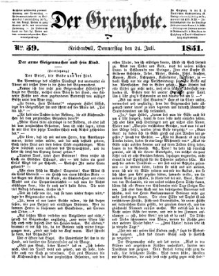 Der Grenzbote Donnerstag 24. Juli 1851