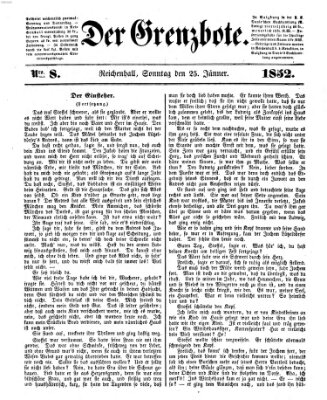 Der Grenzbote Sonntag 25. Januar 1852