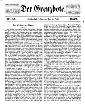 Der Grenzbote Sonntag 4. Juli 1852