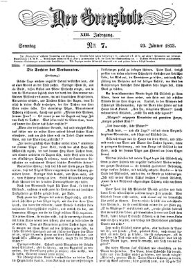 Der Grenzbote Sonntag 23. Januar 1853