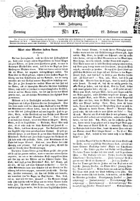 Der Grenzbote Sonntag 27. Februar 1853