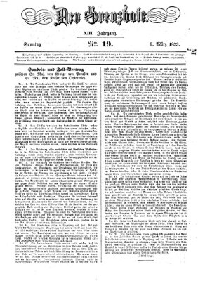 Der Grenzbote Sonntag 6. März 1853