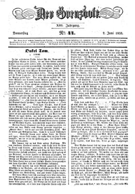 Der Grenzbote Donnerstag 2. Juni 1853