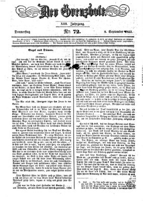 Der Grenzbote Donnerstag 8. September 1853