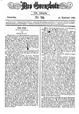 Der Grenzbote Donnerstag 15. September 1853