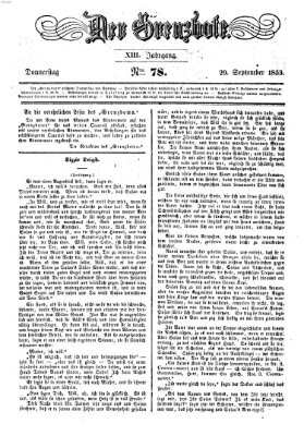 Der Grenzbote Donnerstag 29. September 1853