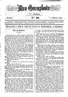 Der Grenzbote Sonntag 4. Februar 1855